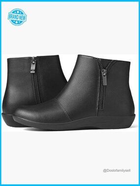 Women's Ankle Boots Flat Booties Casual Short Boots Comfortable Walking Boots